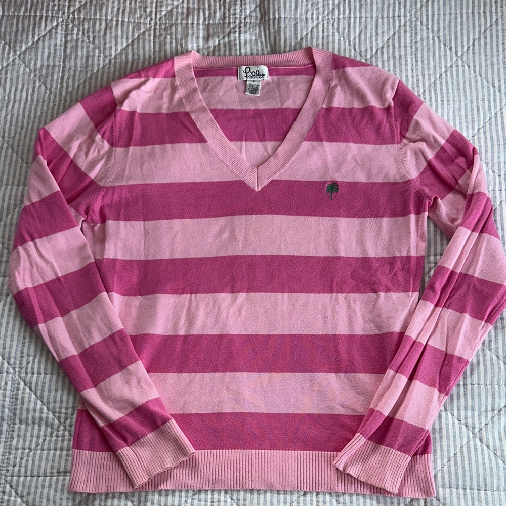 Lilly Pulitzer Pink Striped Sweater